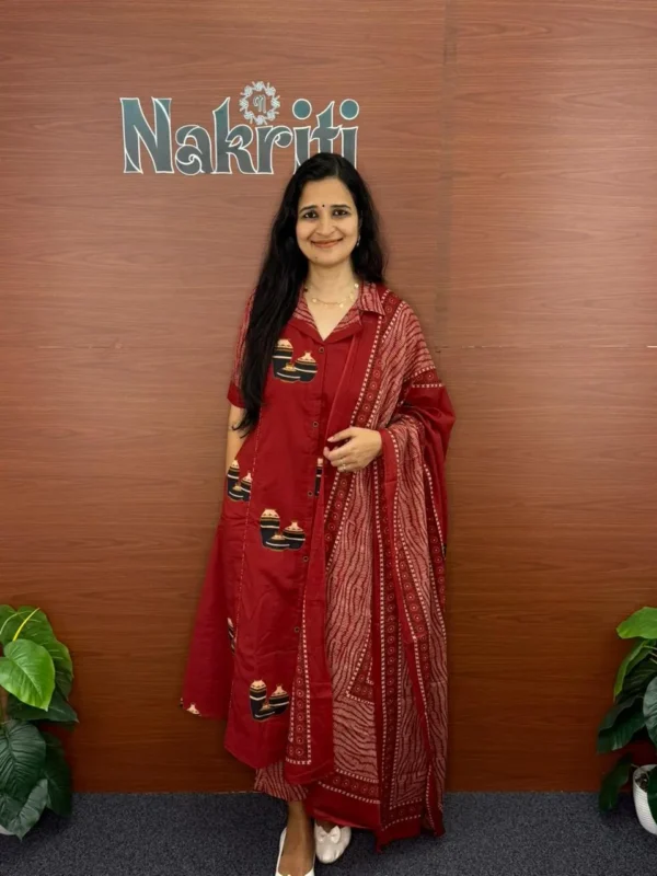 Casual pure cotton salwar set (3pc set)