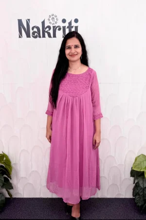 Georgette designer kurti