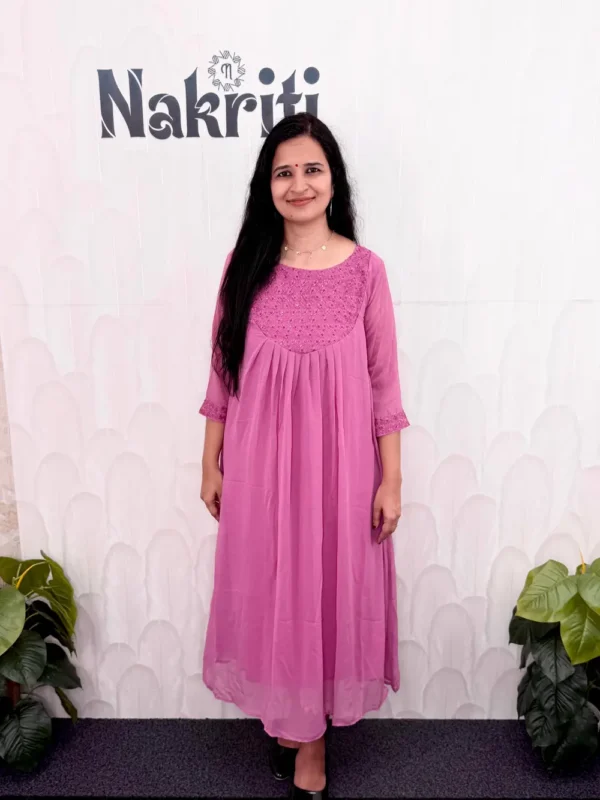 Georgette designer kurti