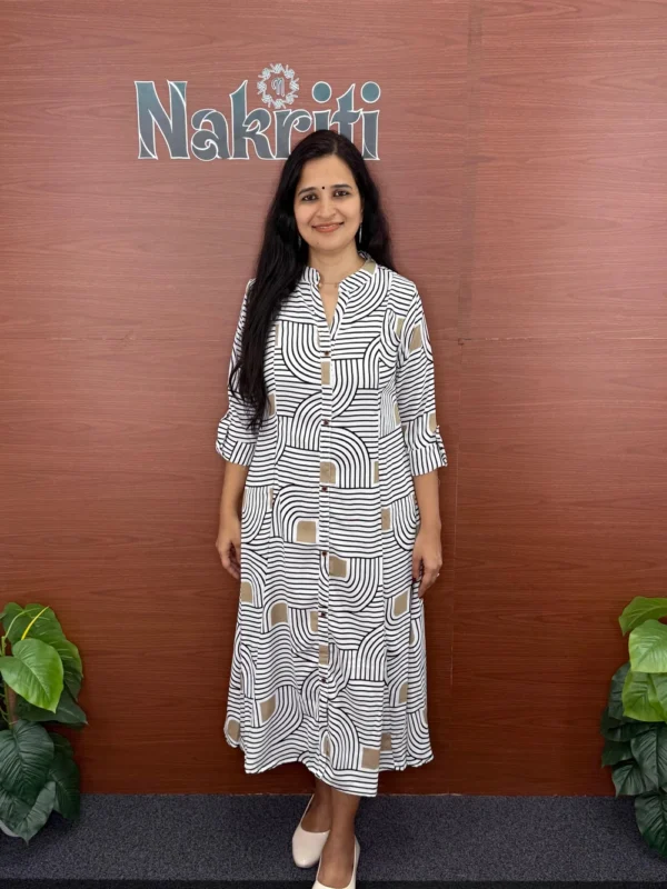 Western wear printed A line kurti