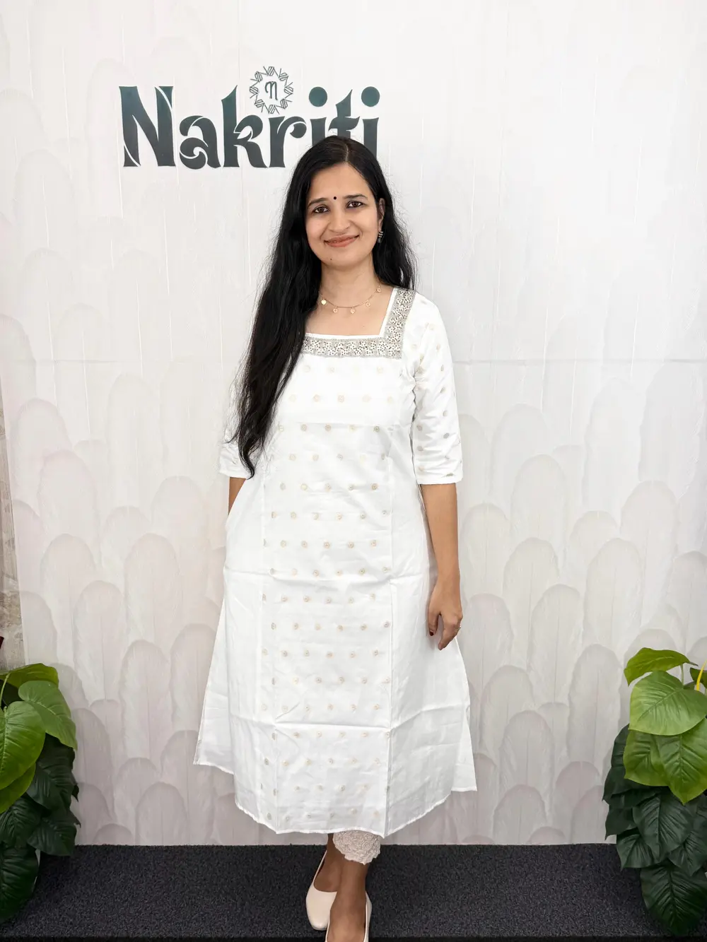 Banarasi silk partywear kurti