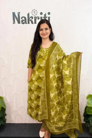 Casual pure cotton salwar set (3pc set)