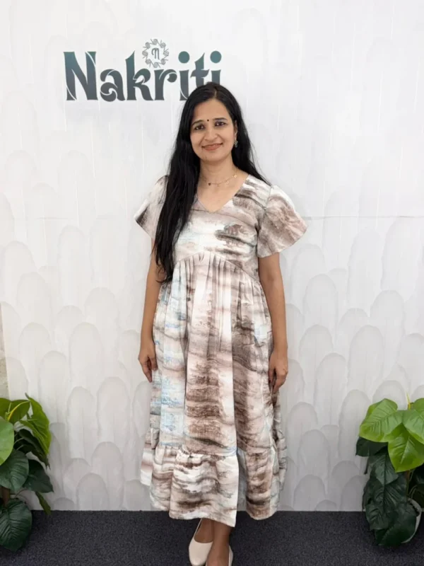 Tie and Dye A-Line Kurti