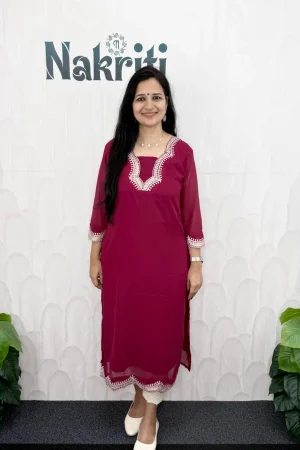 Georgette designer kurti