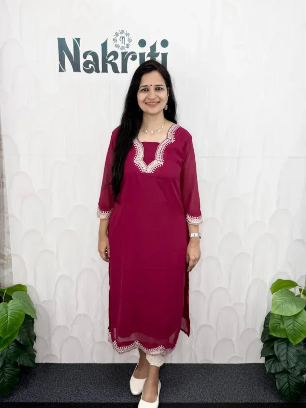 Georgette designer kurti