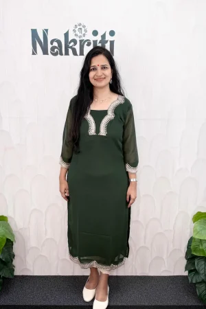 Georgette designer kurti