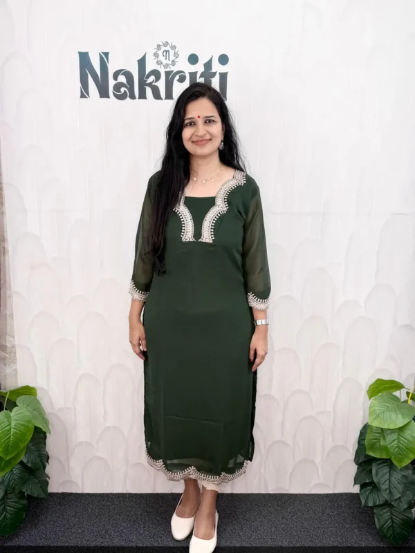 Georgette designer kurti