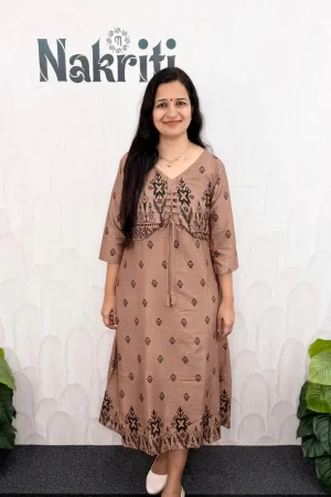 Coat model A line kurti