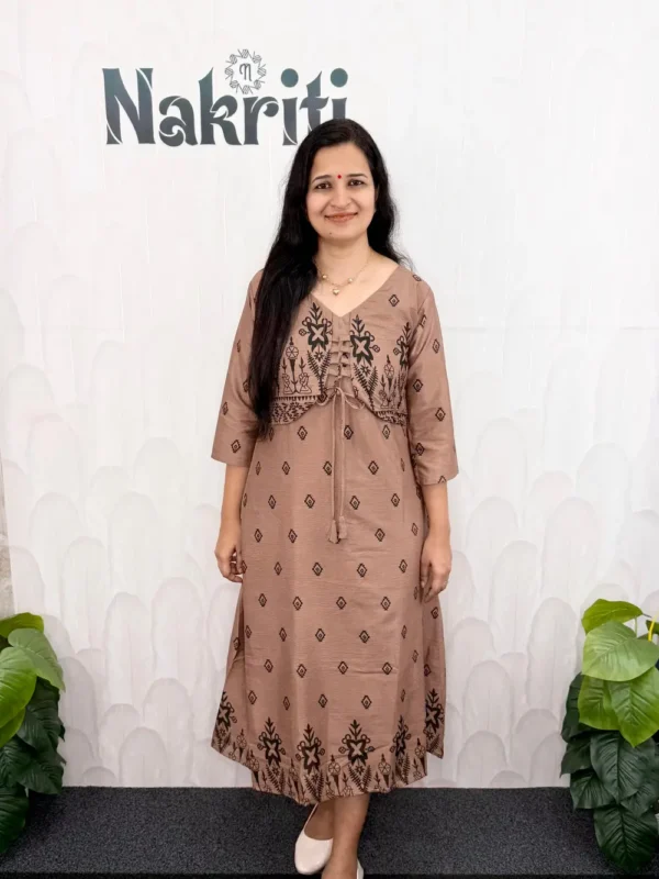 Coat model A line kurti