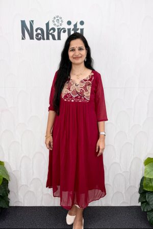 Georgette designer kurti