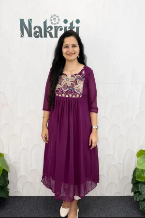 Georgette designer kurti