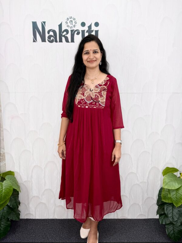 Georgette designer kurti