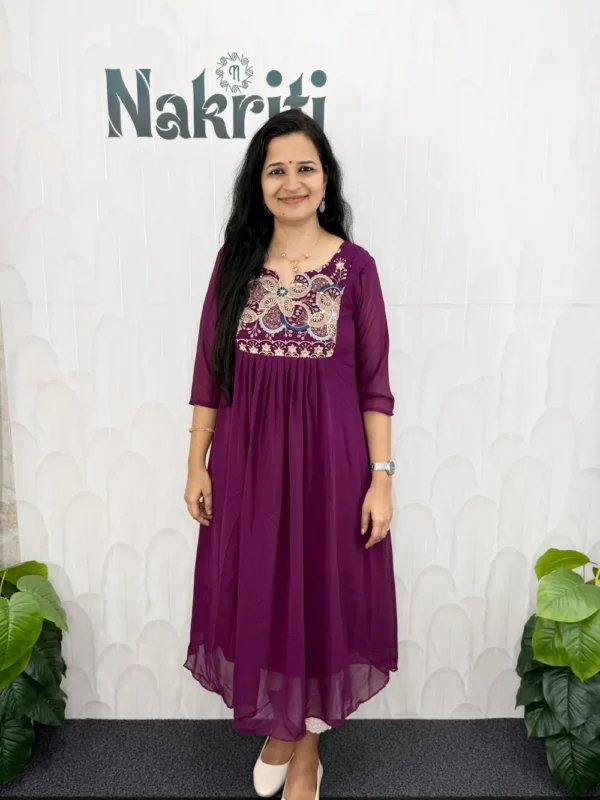 Georgette designer kurti