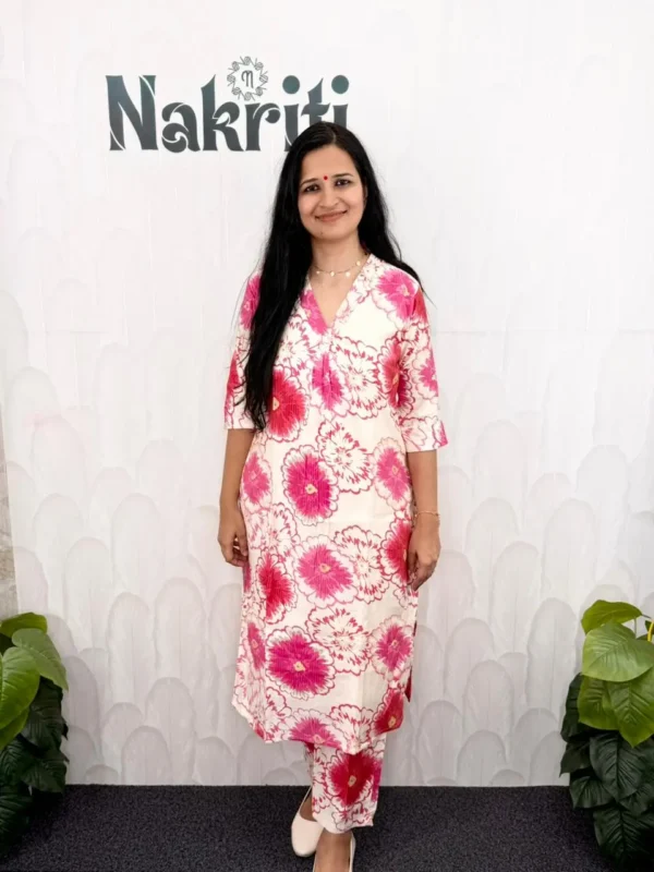N1146-1 Muslin silk co-ord set (2pc set)