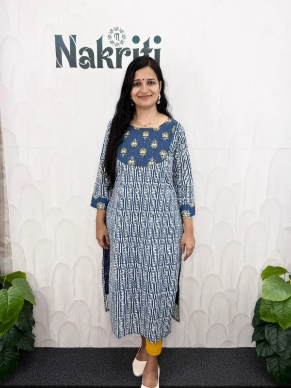 N1342-1 Designer pure cotton kurti