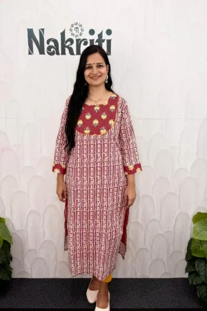 Designer pure cotton kurti