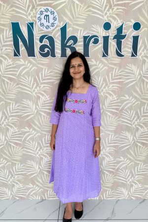 Hakoba embroidered cotton kurti