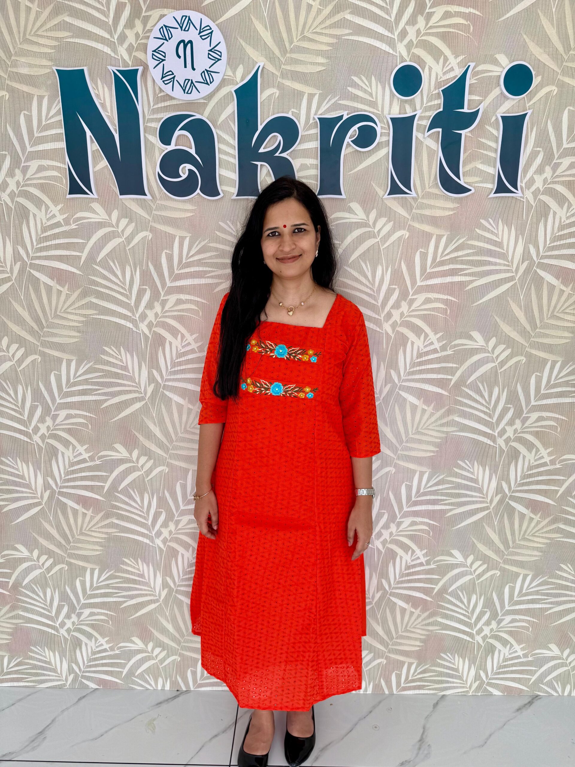 Hakoba embroidered cotton kurti