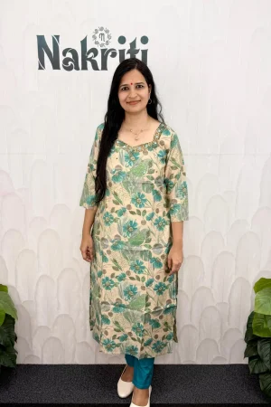 Muslin silk designer kurti