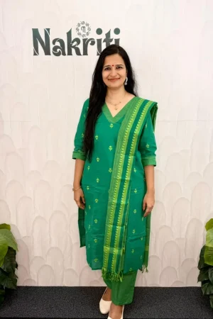 Handloom pure cotton salwar set (3pc set)