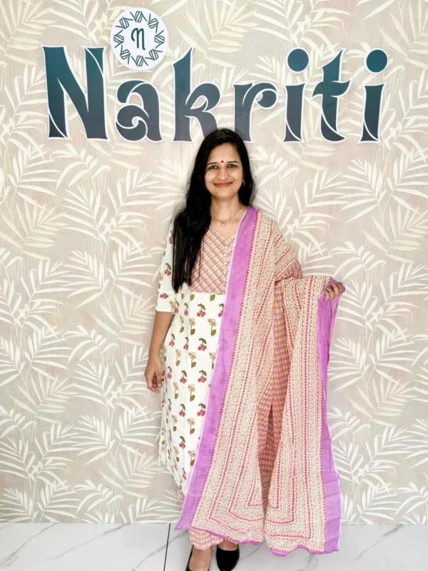 pure cotton salwar set (3pc set)
