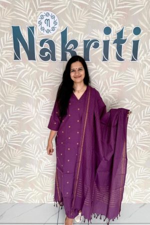 Handloom pure cotton salwar set (3pc set)