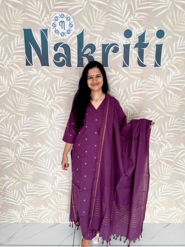 Handloom pure cotton salwar set (3pc set)
