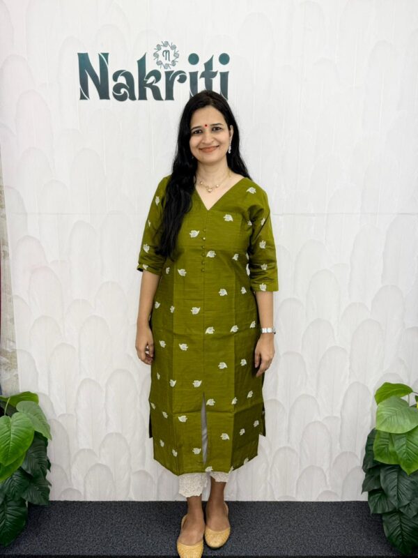 N1934-2 Silk cotton kurti