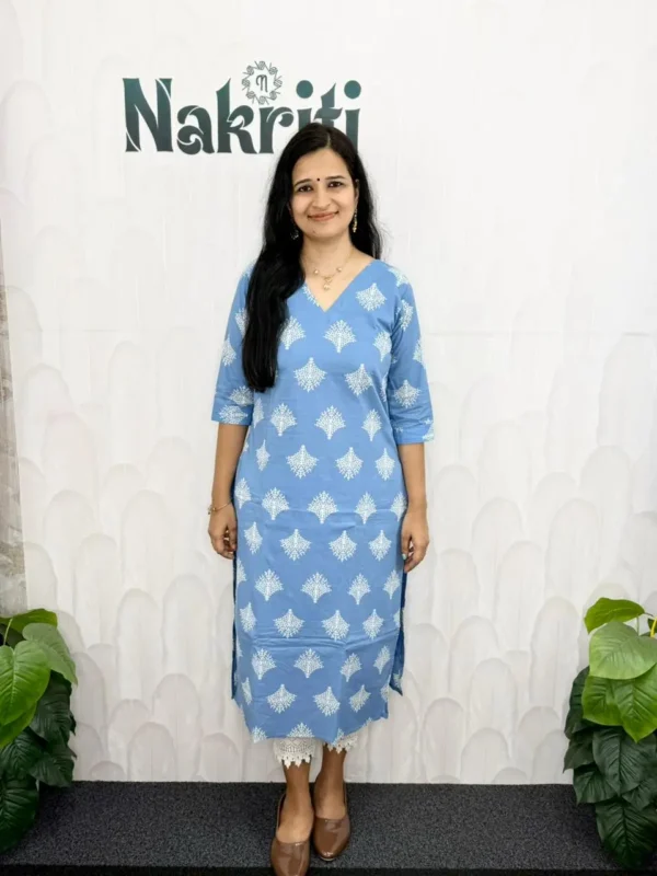 N2102-1 Casual cotton kurti