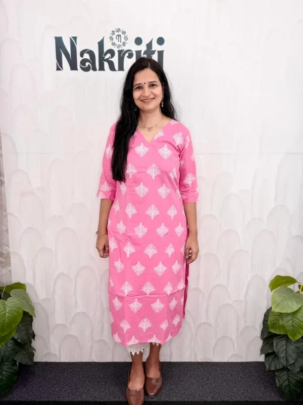 N2102-2 Casual cotton kurti