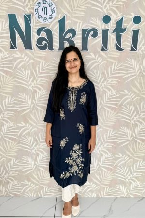 Soft silk designer kurti with lining