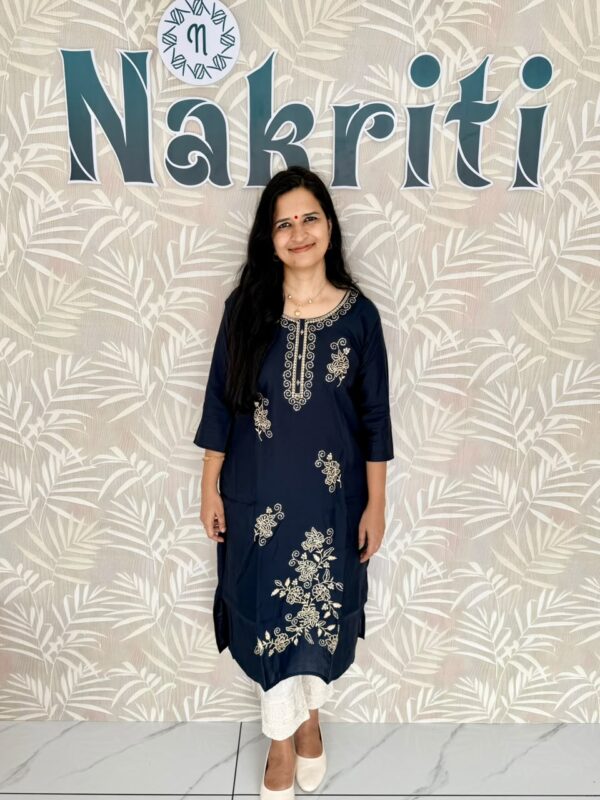 Soft silk designer kurti with lining