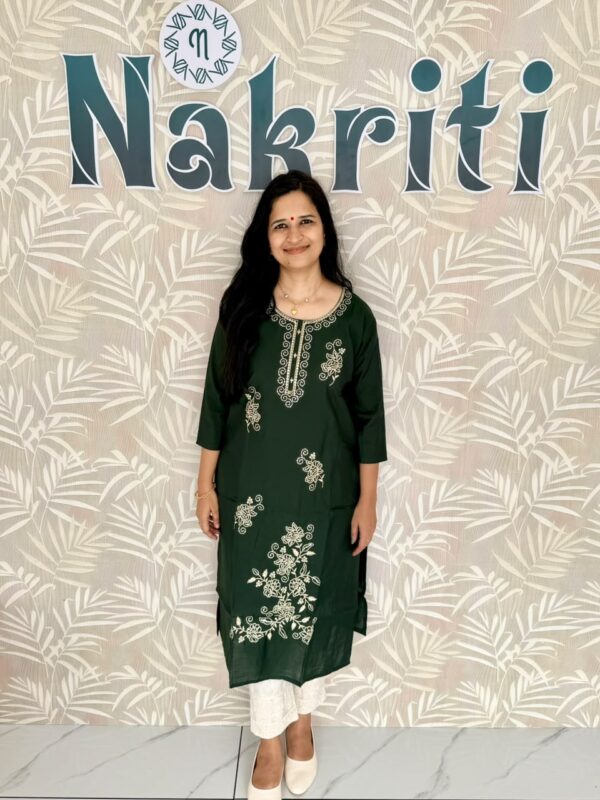 Soft silk designer kurti with lining
