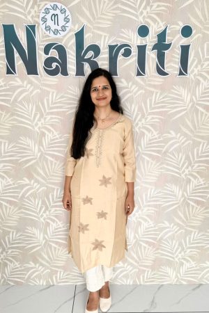 Soft silk kurti with lining