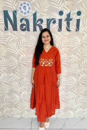 Embroidered soft silk Co-ord Set (2pc Set)