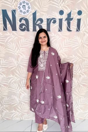 Embroidered salwar set (3pc set)