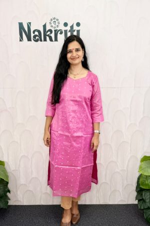 Tissue silk kurti with lining