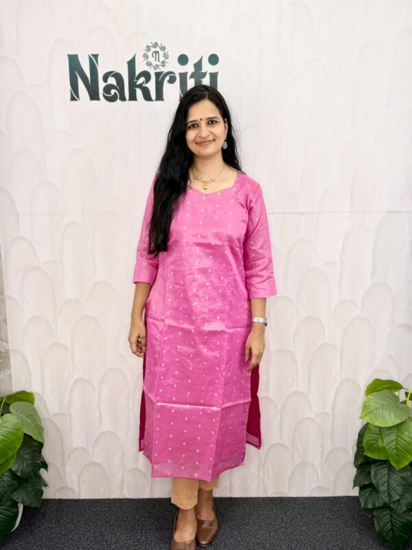 N1540 Tissue silk kurti with lining