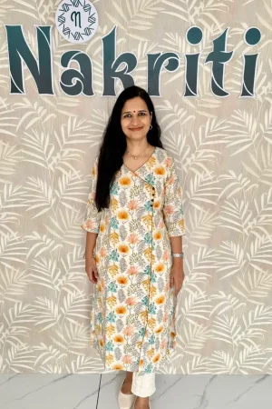 Floral print casual kurti