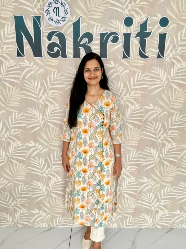 Floral print casual kurti