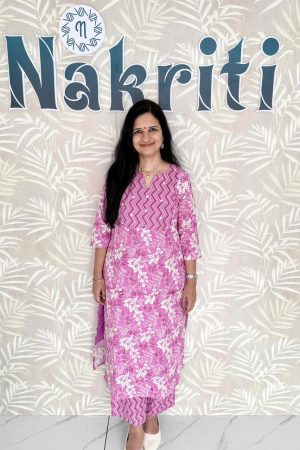 Printed Co-ord Set with lining(2pc Set)