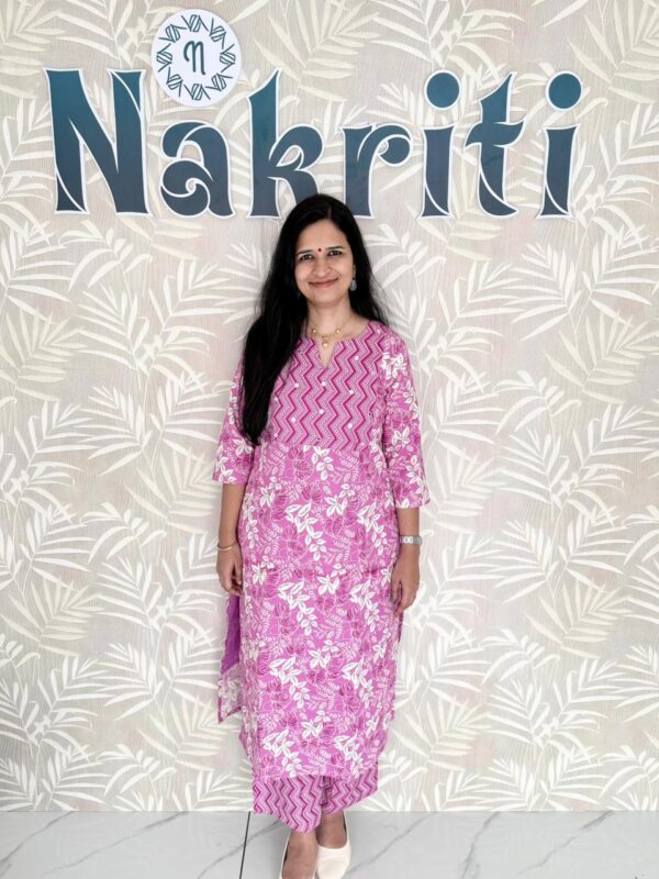 Printed Co-ord Set with lining(2pc Set)