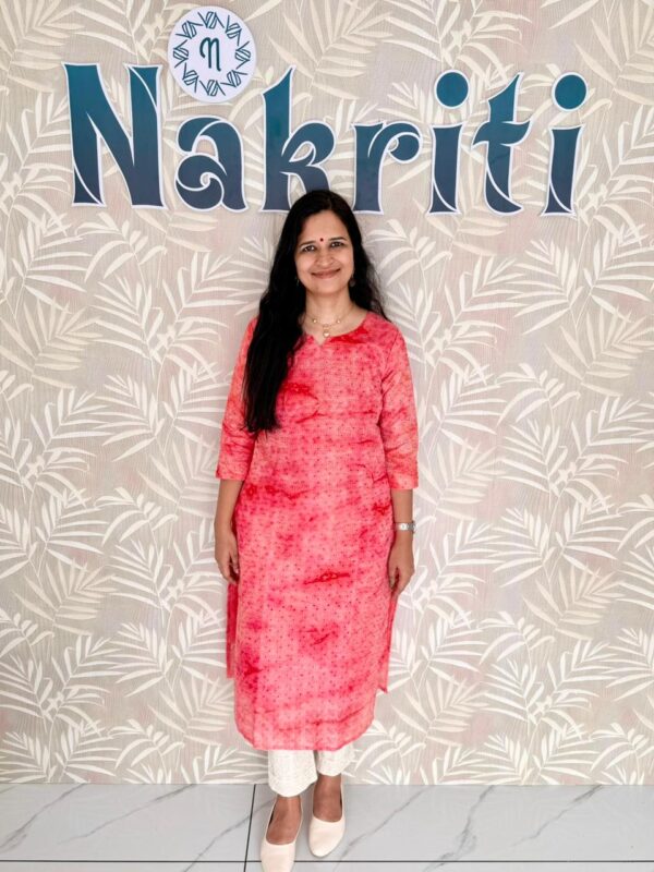 Hakoba cotton kurti with lining