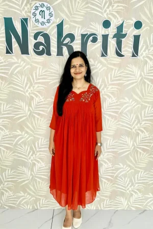 Georgette designer kurti