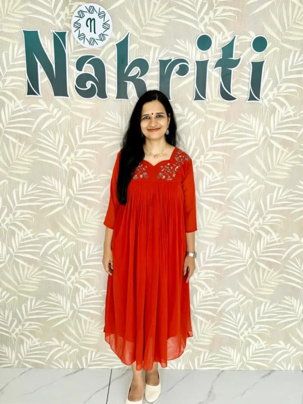Georgette designer kurti