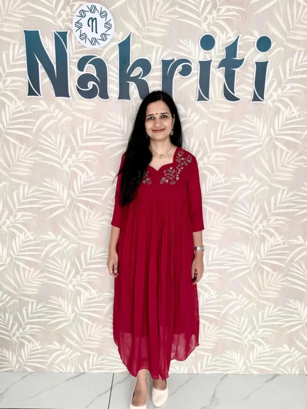 Georgette designer kurti