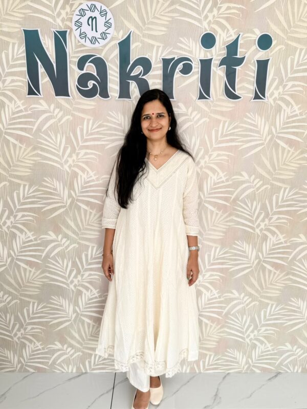 Premium cotton panel cut anarkali (TOP ONLY)