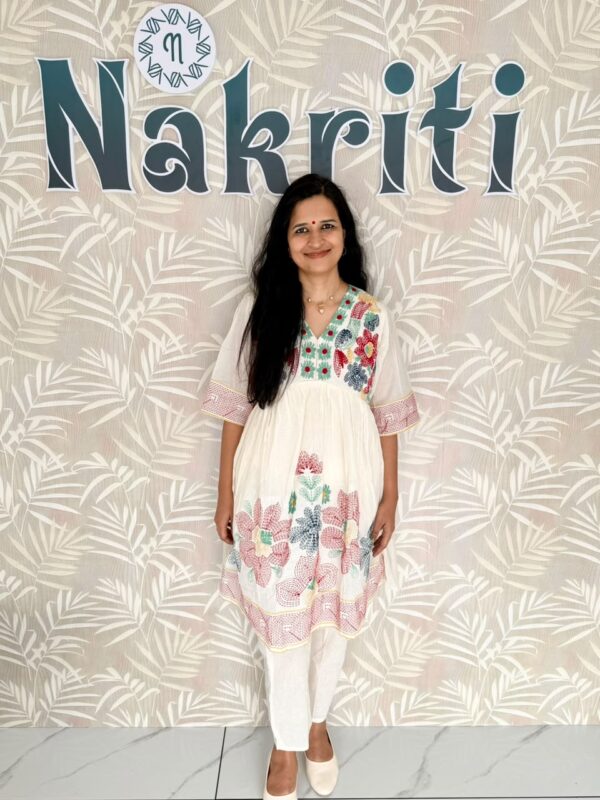 Embroidered cotton co-ord Set (2pc Set)