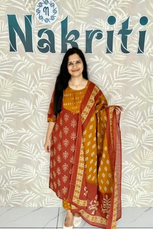 Ikat pure cotton salwar set (3pc set)