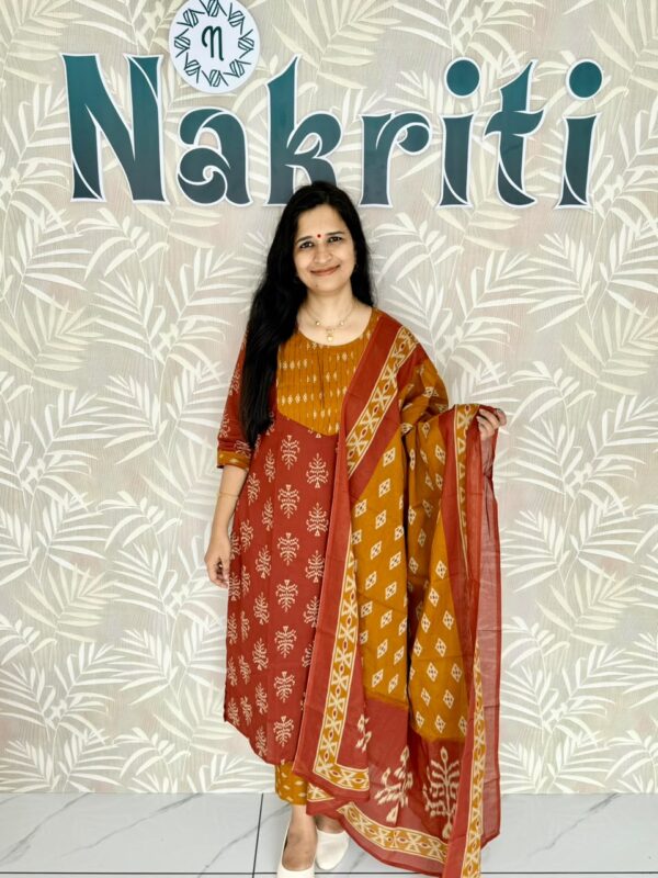 Ikat pure cotton salwar set (3pc set)